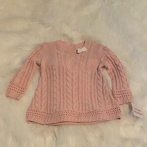 Catherine Malandrino Pink Cable Knit Sweater